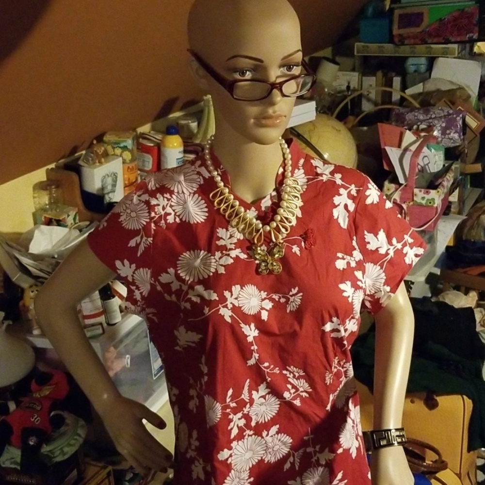 Torrid Geisha mandarin collar dress - Picture 3 of 8